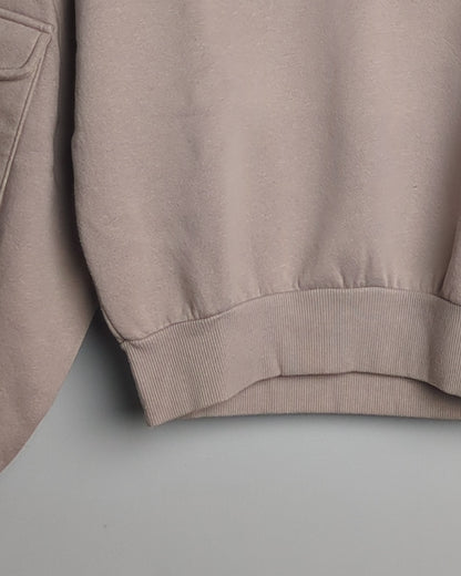 H&M Beige Zip Sweatshirt