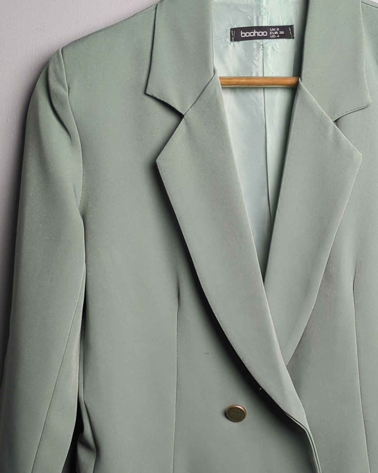 Boohoo Green Blazer Jacket