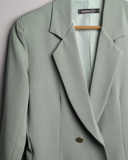 Boohoo Green Blazer Jacket