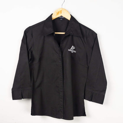 Black Button-Down Shirt