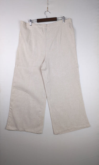 Beige Wide-Leg