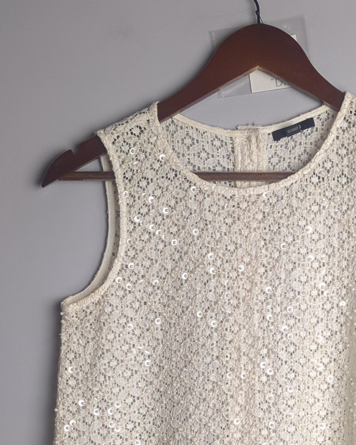 Jacob Beige Lace Tank