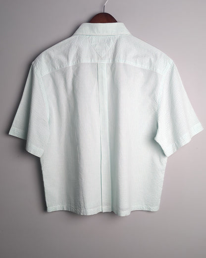 Tommy Hilfiger Cropped Seersucker Shirt