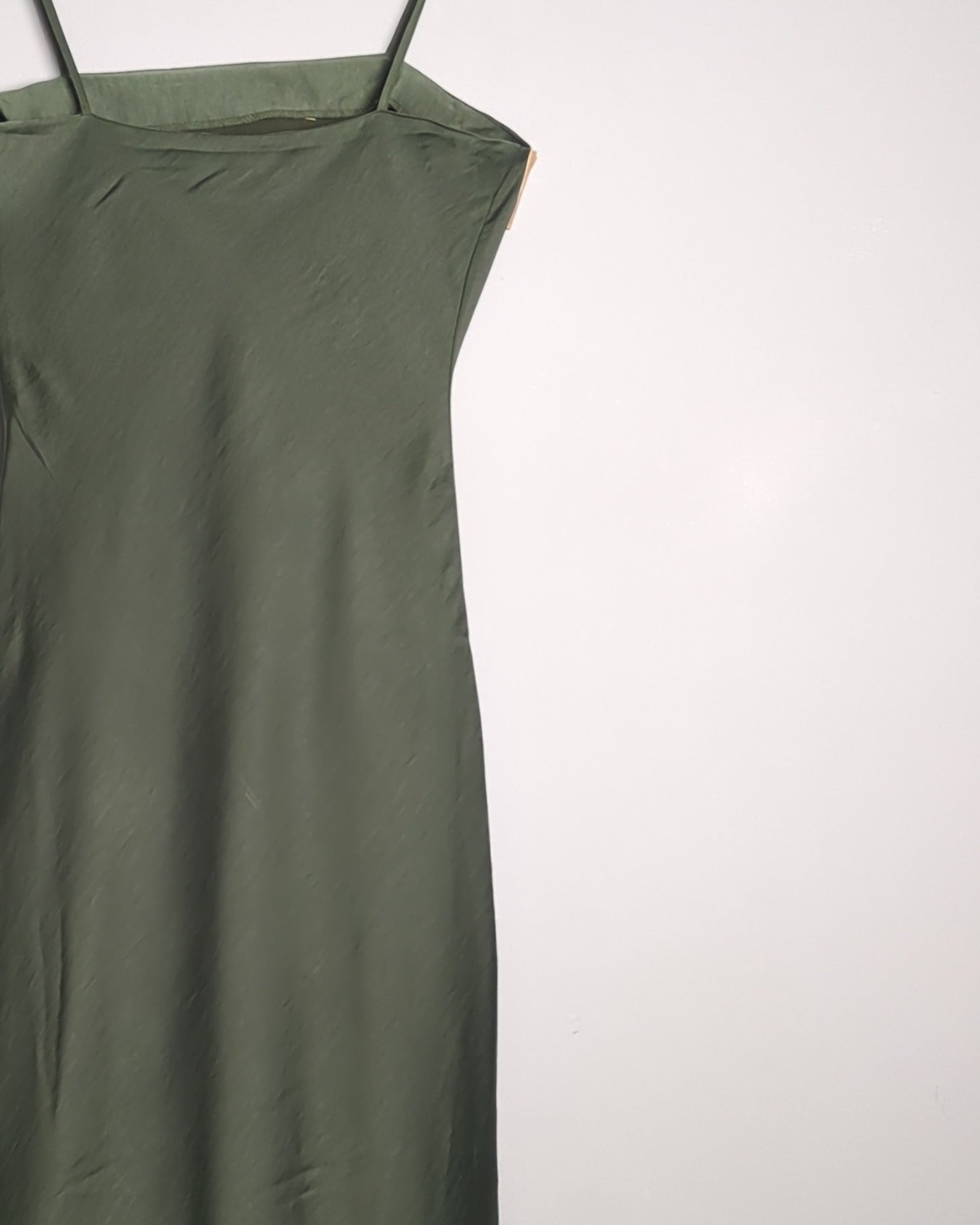 Zara Green Satin Dress