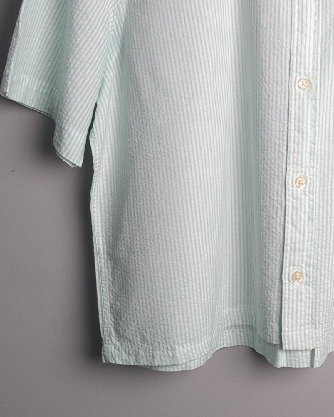 Tommy Hilfiger Cropped Seersucker Shirt
