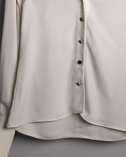 H&M Beige Buttoned Blouse