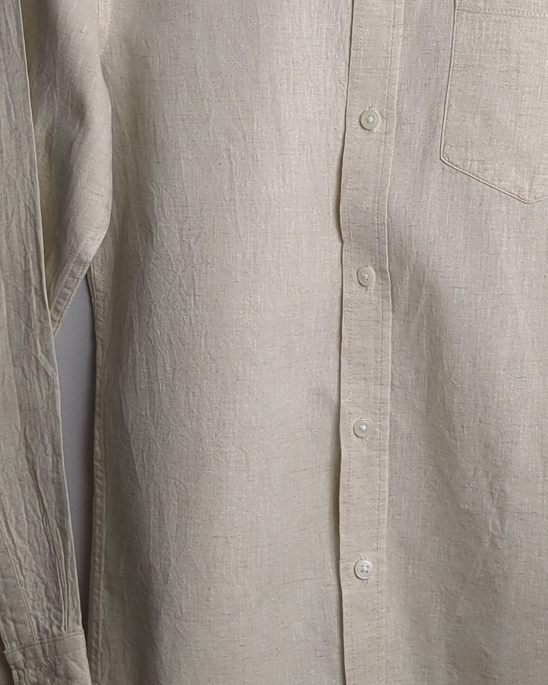 H&M Beige Linen Shirt