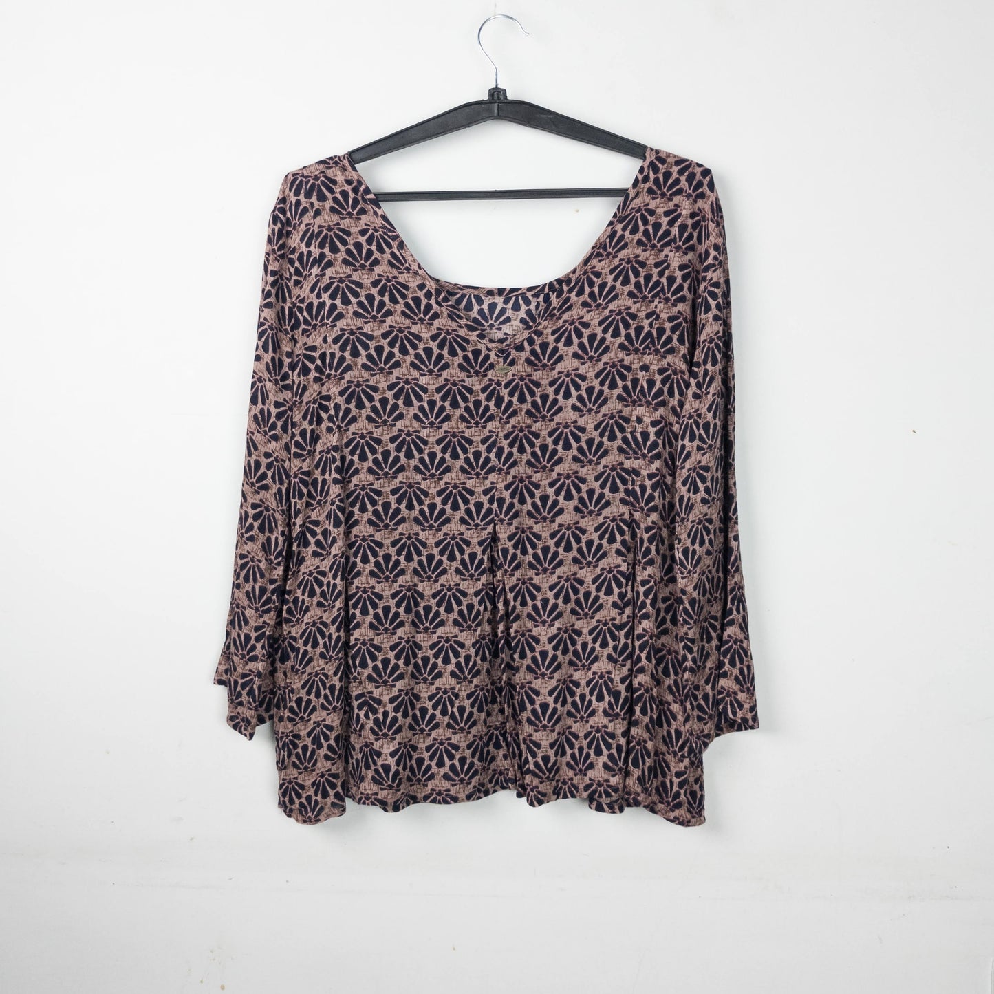 Floral Print Long Sleeve Blouse