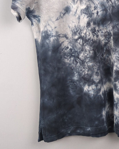 Men's Polo: Cottonworld Blue Tie-dye