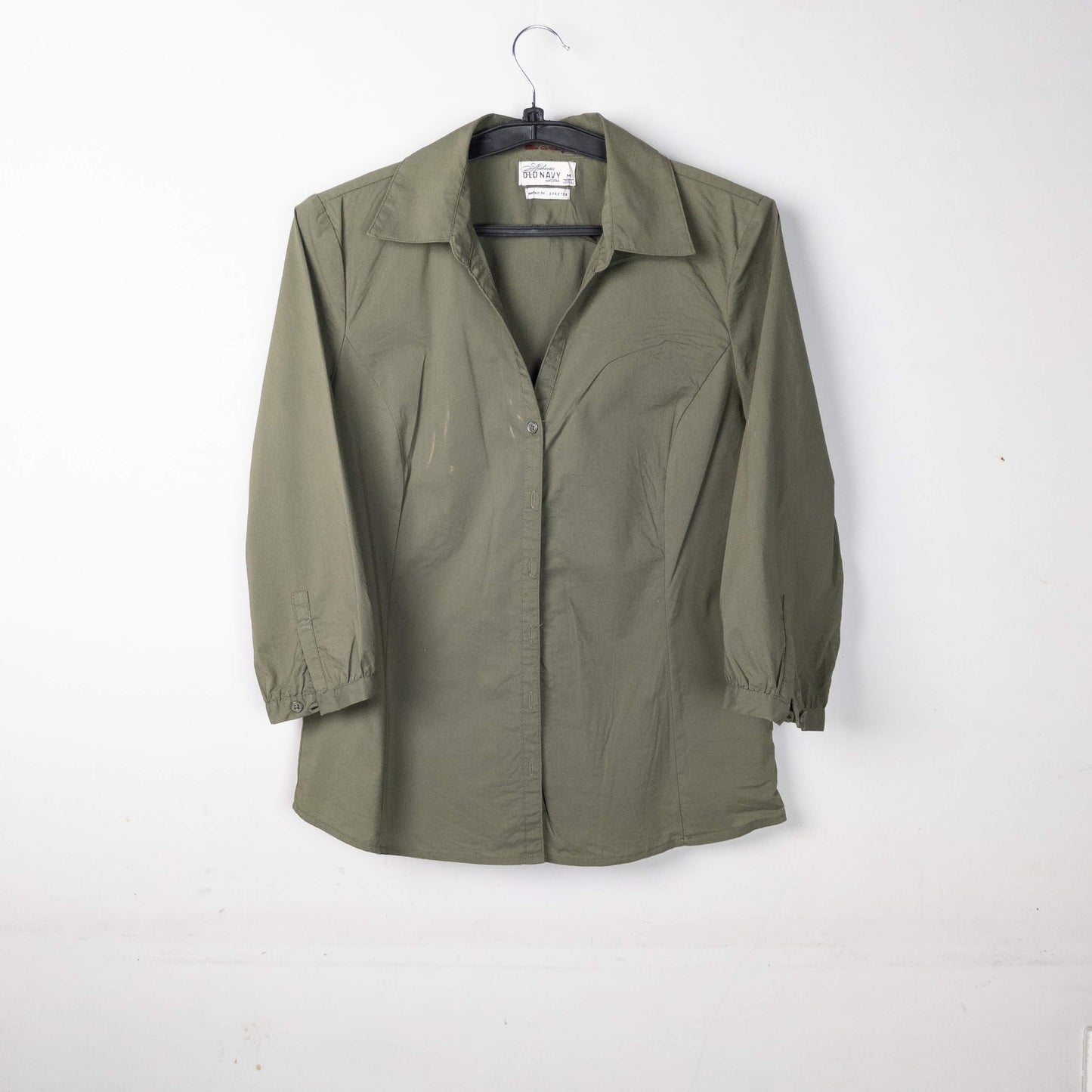 Olive Green Button-Down Shirt