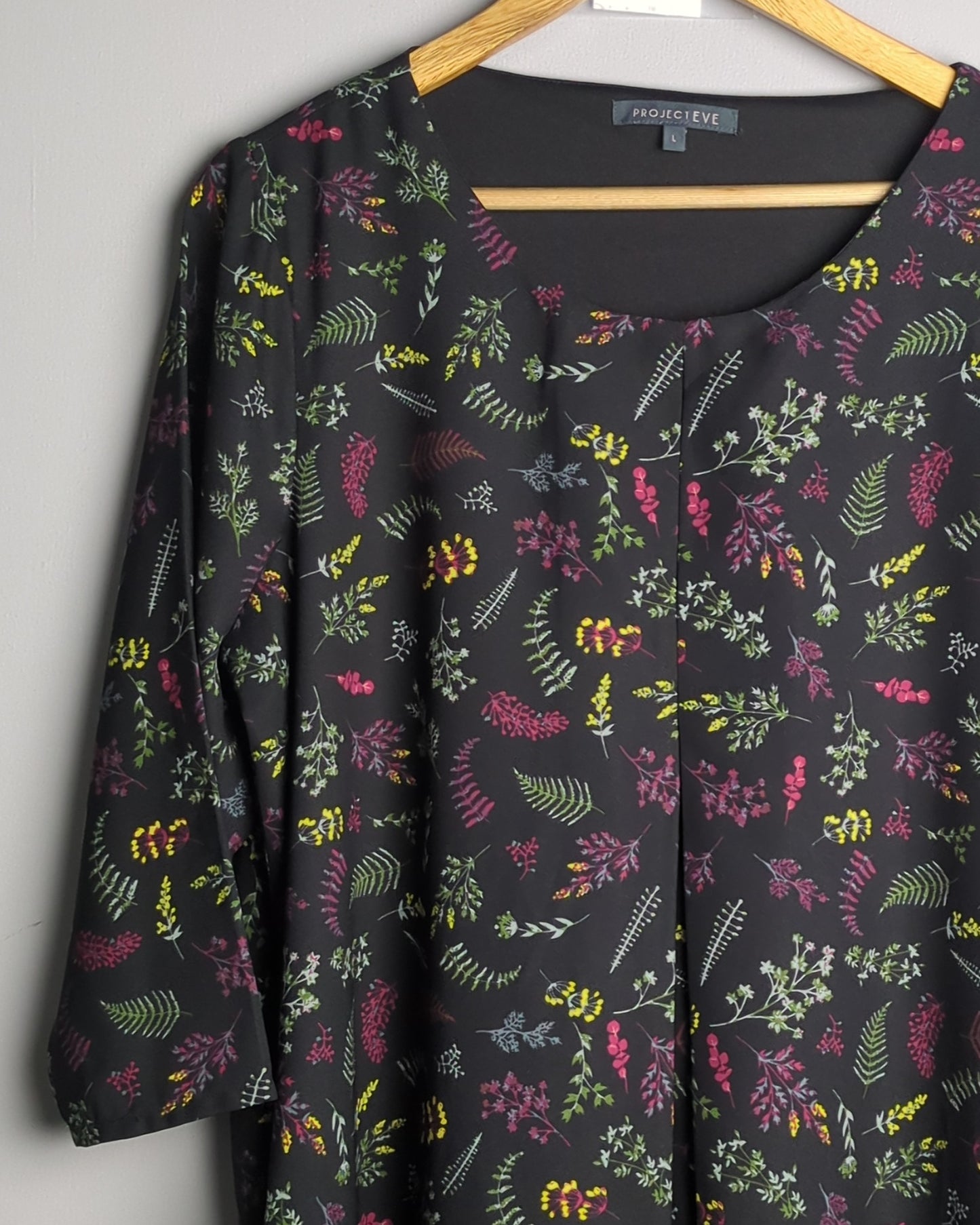 Project Eve Black Floral Dress