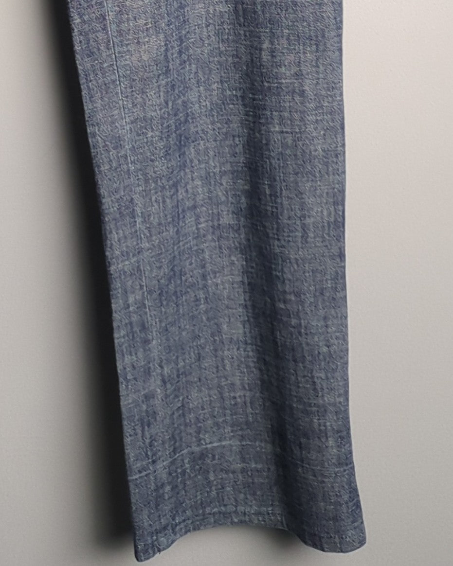 Cotton World Blue Casual Trousers