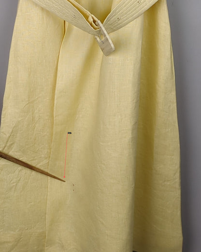 Beige Belted Dress