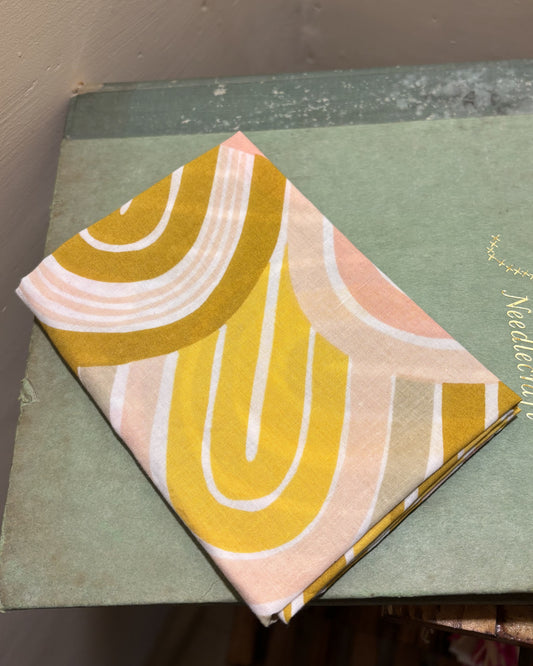 Beige Geometric Bandana