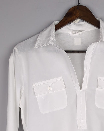 Nicobar White Utility Blouse