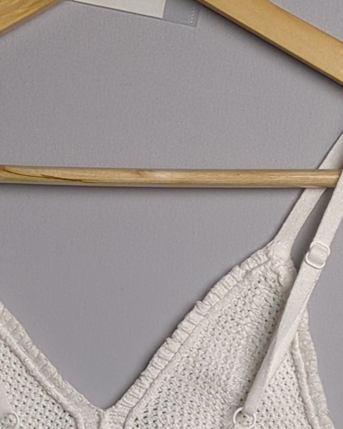 H&M Divided White Knit Bralette