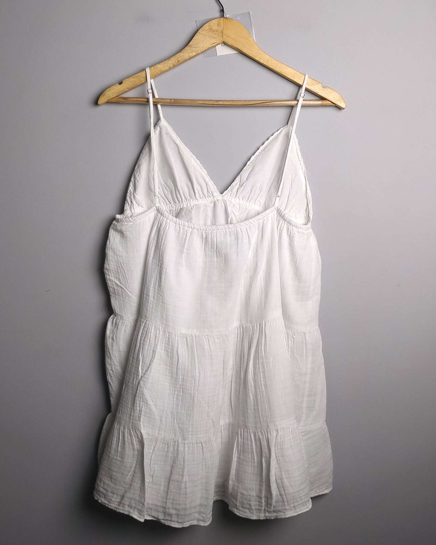 Zara White Tiered Cami