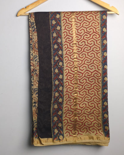 Beige Printed Saaree