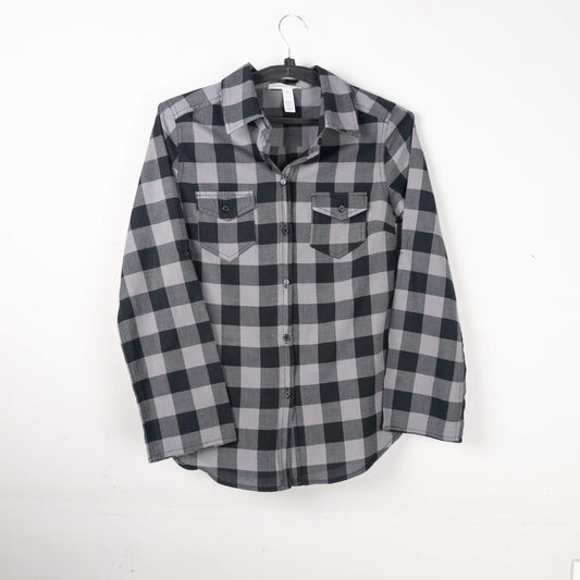 Plaid Button-Down Shirt