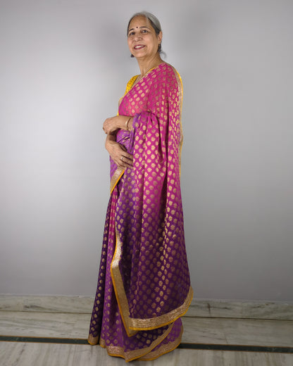 Purple Saree