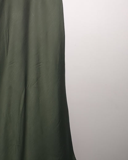Zara Green Satin Dress