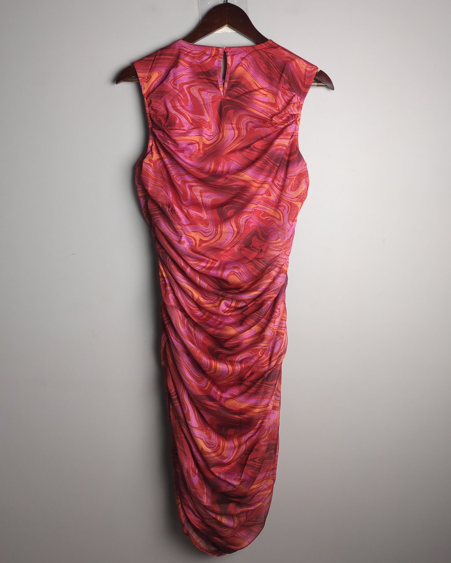 Ketch Red Ruched Dress