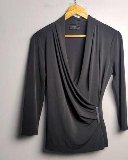 Black Wrap Top