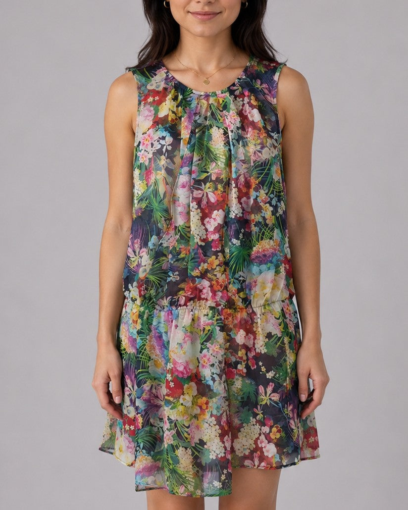 Zara Blue Floral Dress