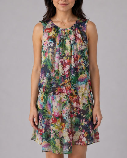 Zara Blue Floral Dress
