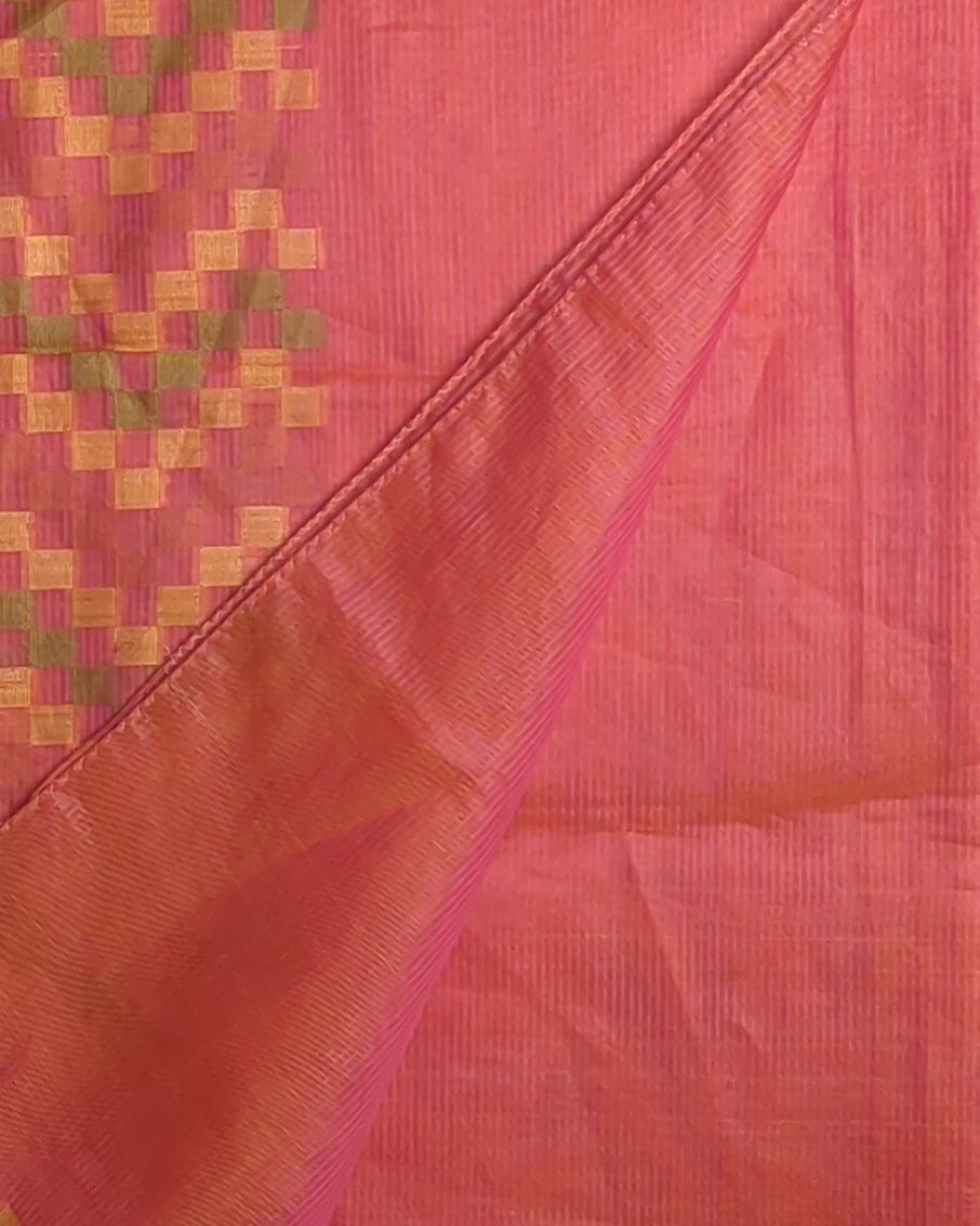 Red Woven Saaree