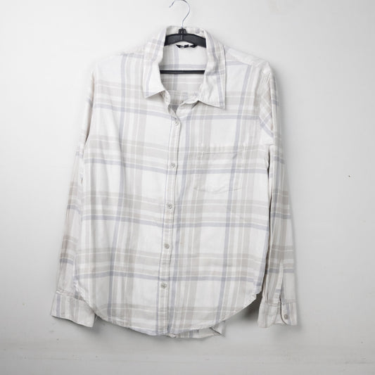 Plaid Button-Up Shirt