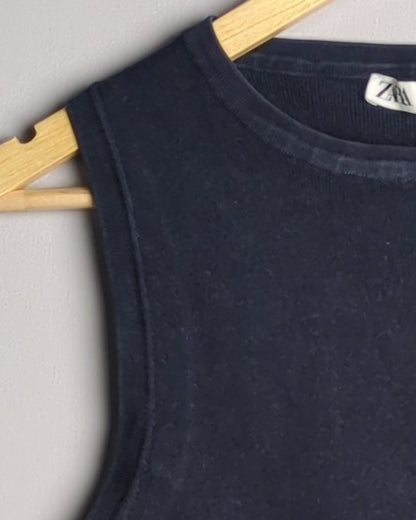 Zara Blue Sleeveless Tank