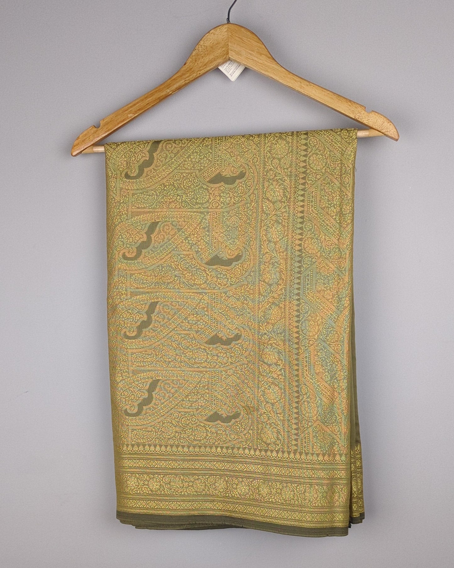 Green Graphic Saree