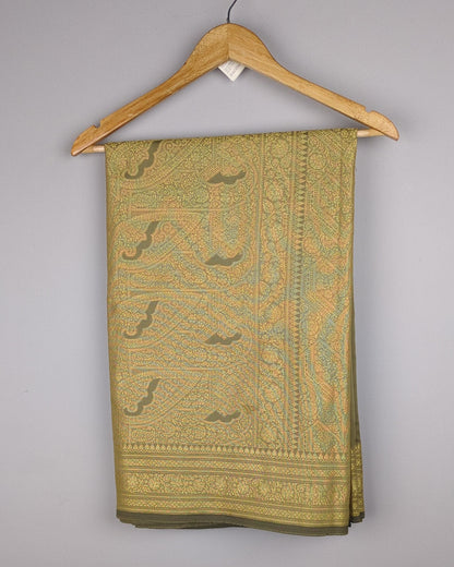 Green Graphic Saree