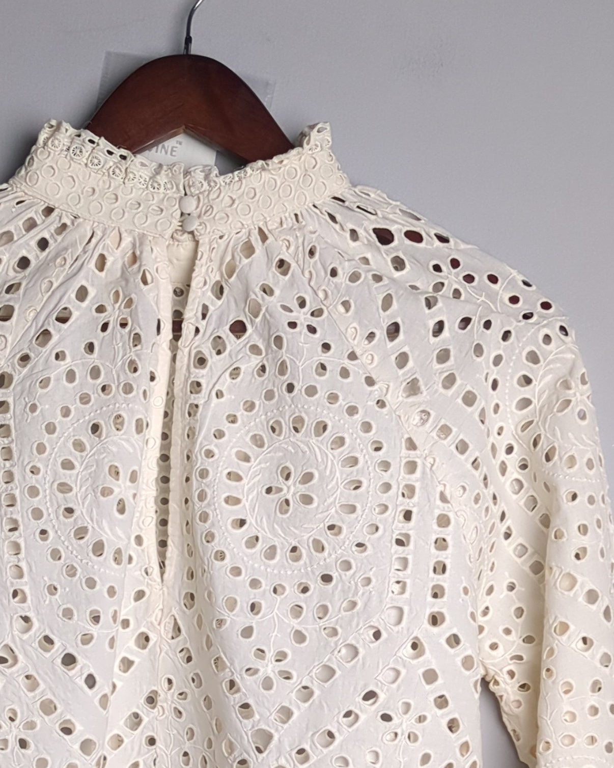 H&M White Eyelet Blouse