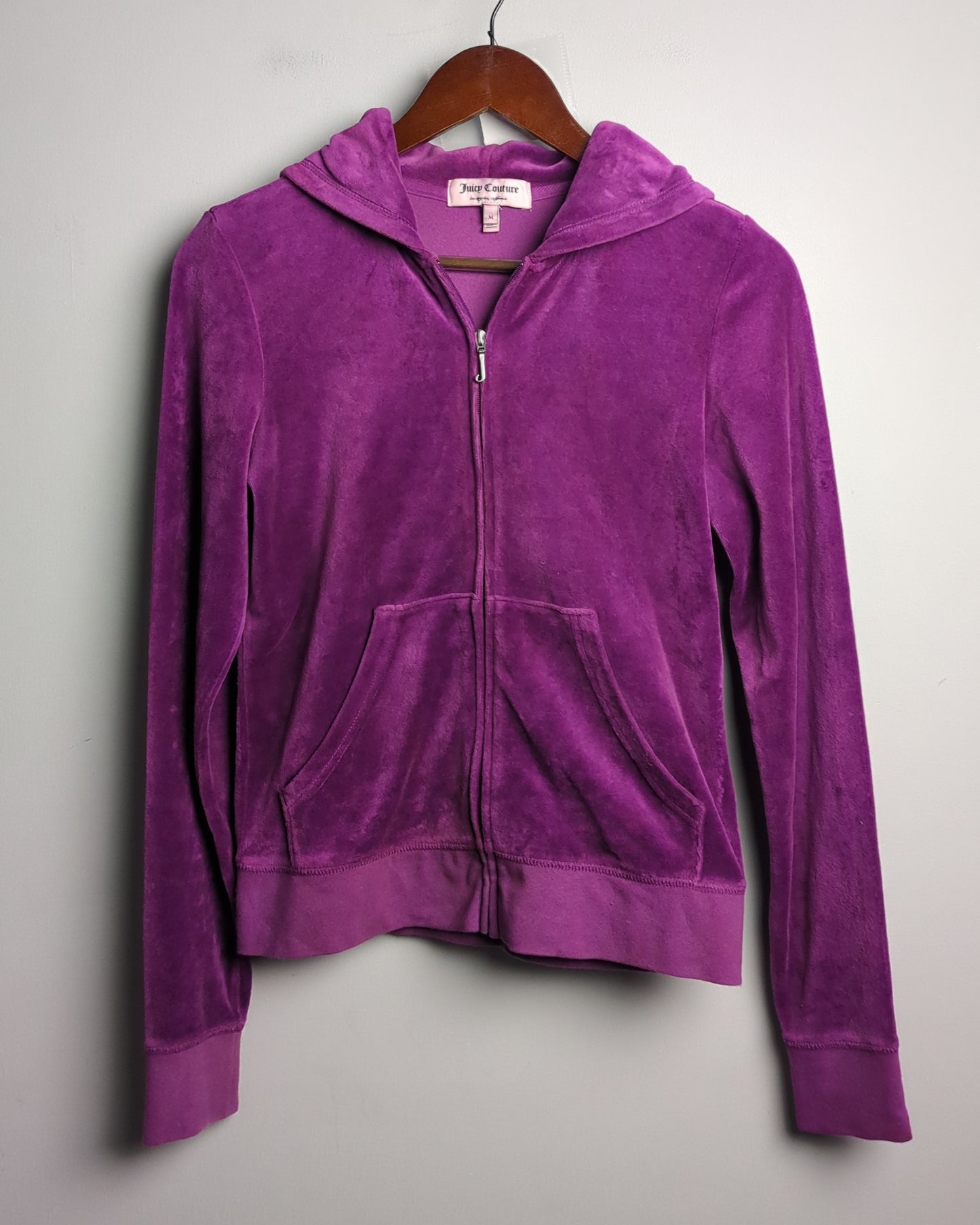 Jump Couture Purple Velour Hoodie