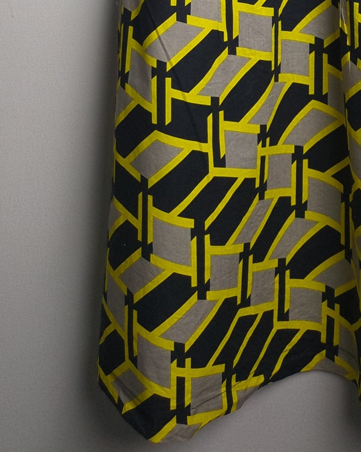 Beige Geometric Dress