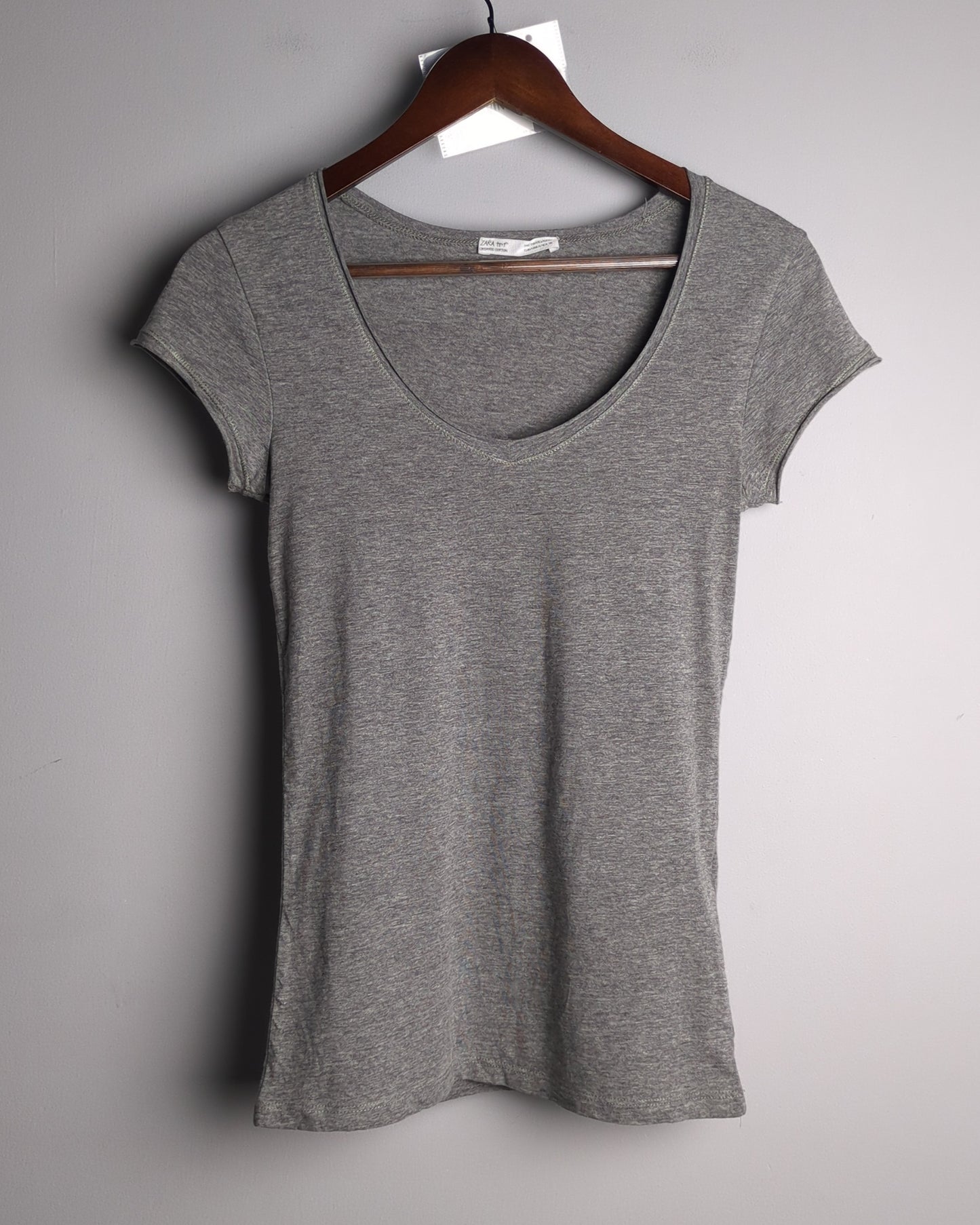Zara Gray Scoop Neck