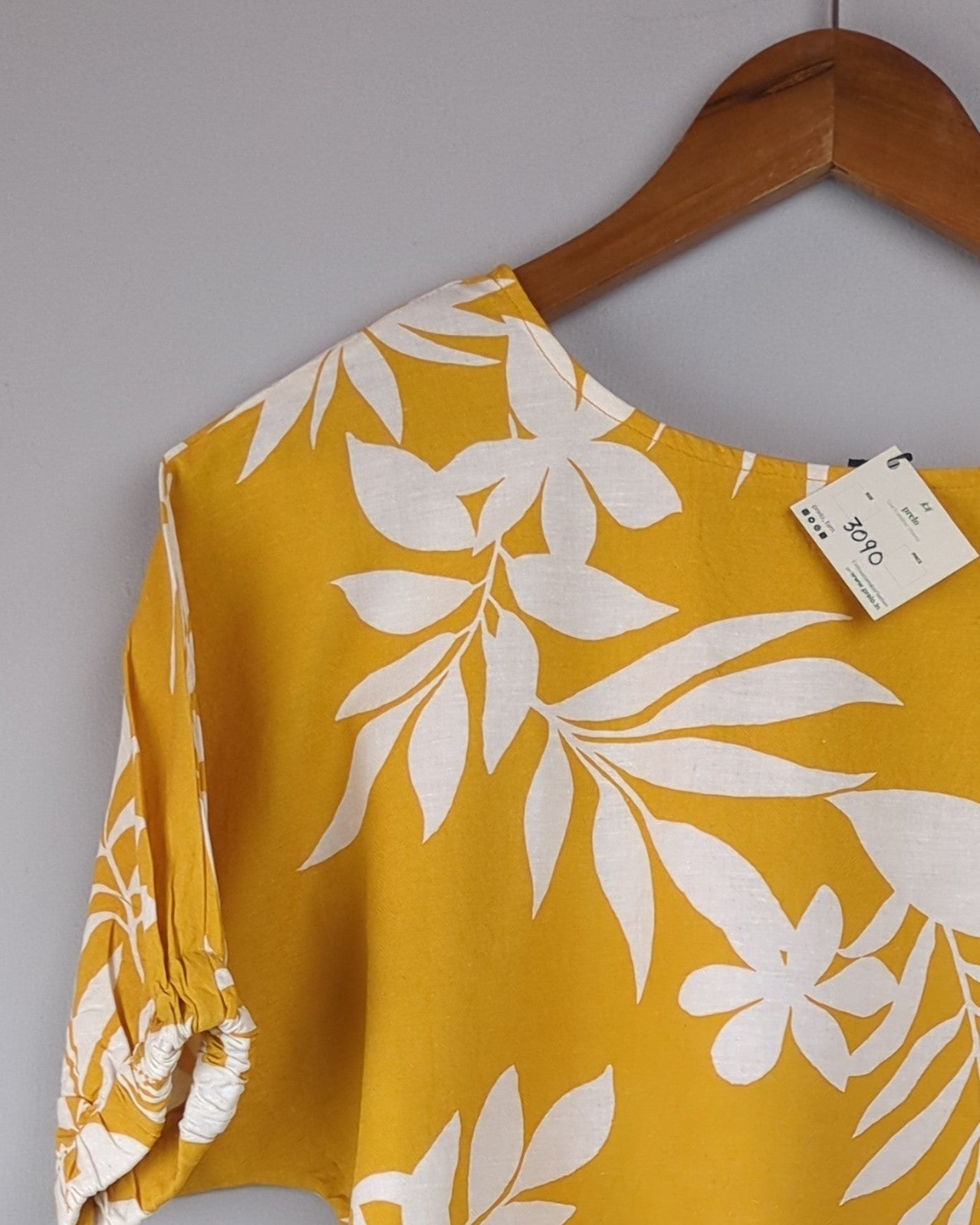 Cotton World Orange Floral Blouse
