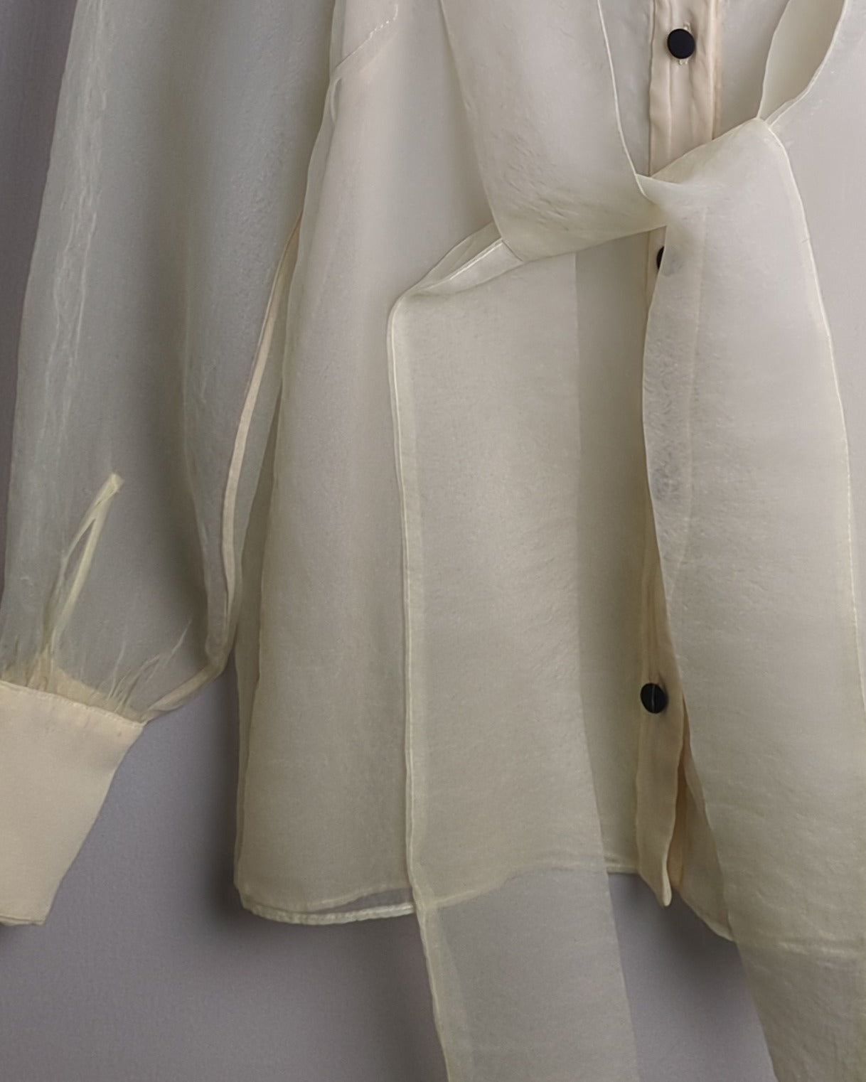 Zara White Sheer Blouse