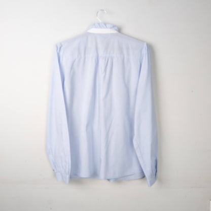 Ruffle Trim Button-Down Shirt