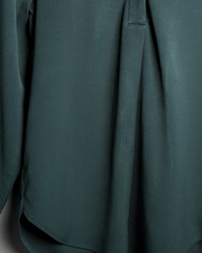 H&M Green Split-Neck Blouse
