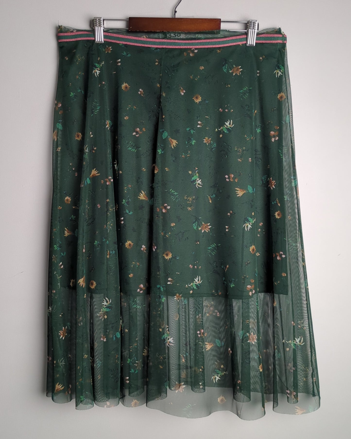 Vero Moda Green Midi Skirt
