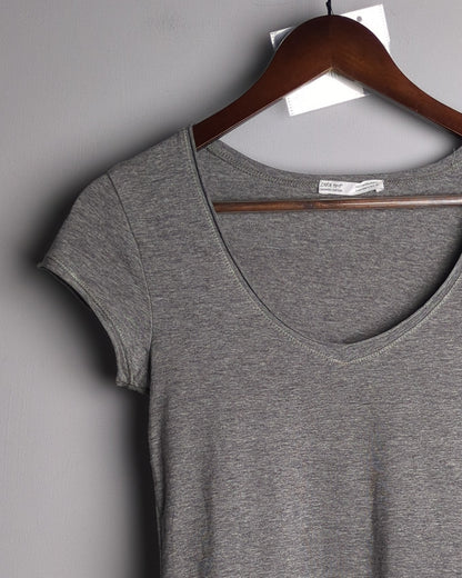 Zara Gray Scoop Neck