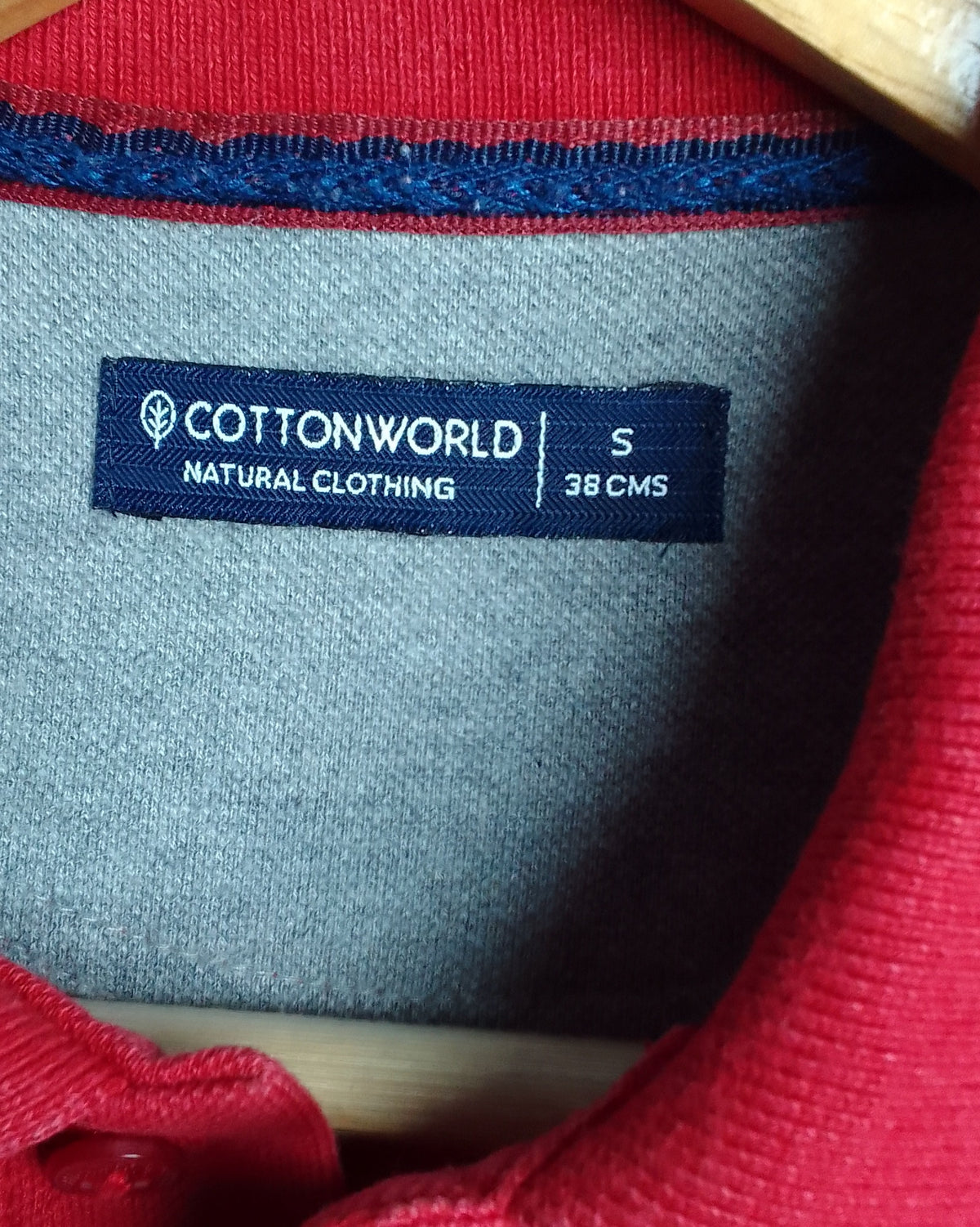 Cotton World Wine Polo Shirt