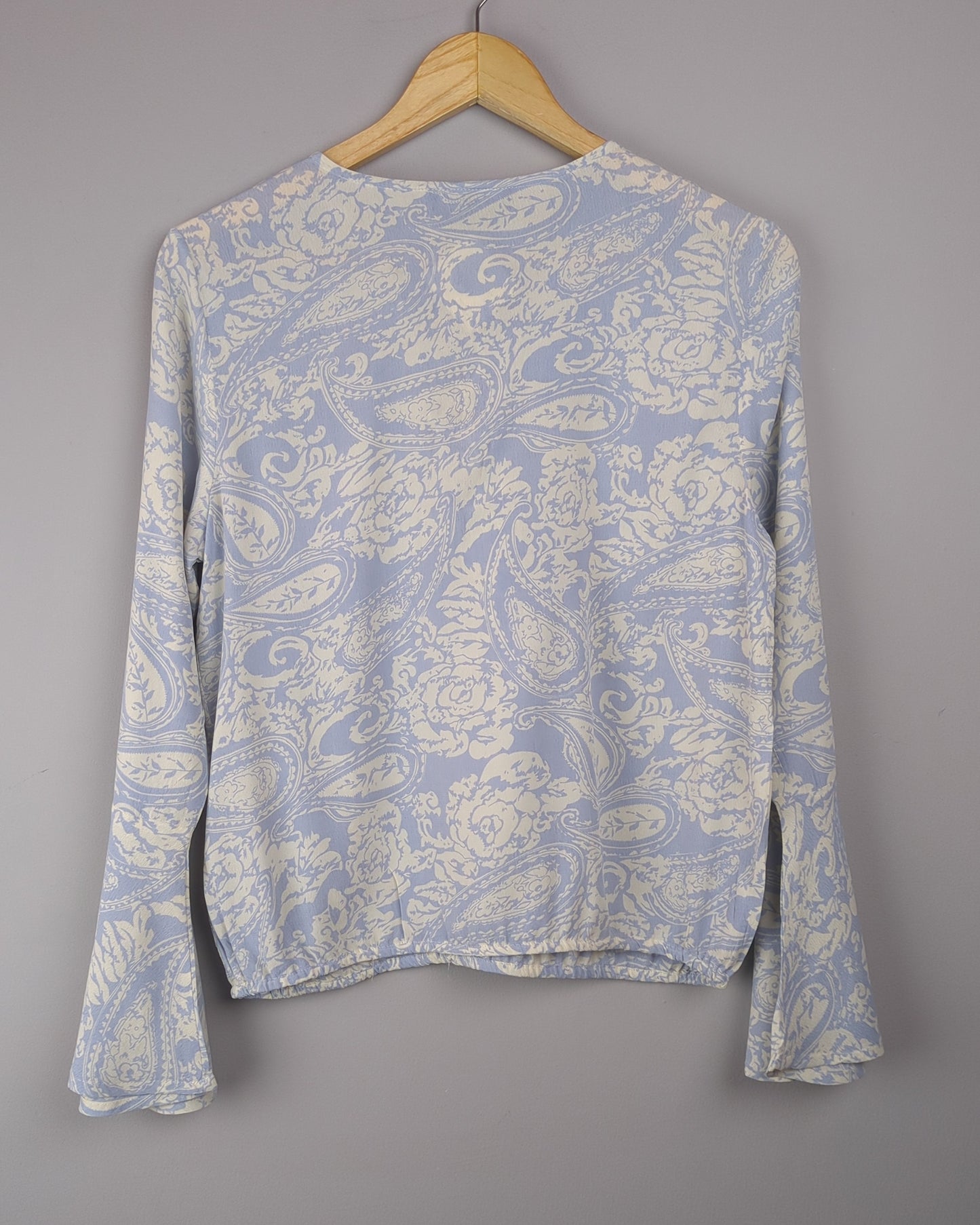 Cotton World Blue Paisley Blouse