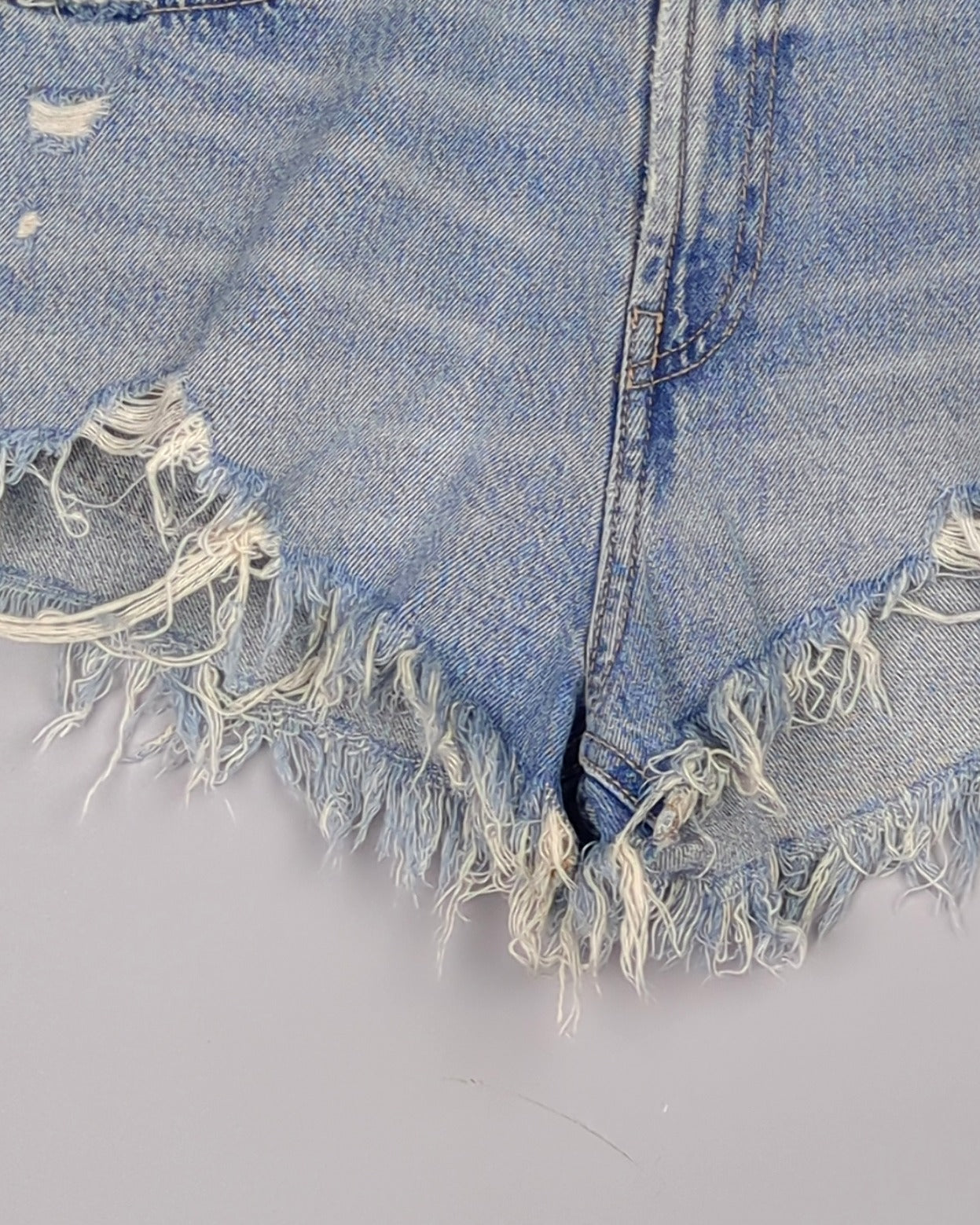 Zara Blue Denim Shorts