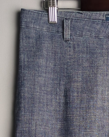 Cotton World Blue Casual Trousers