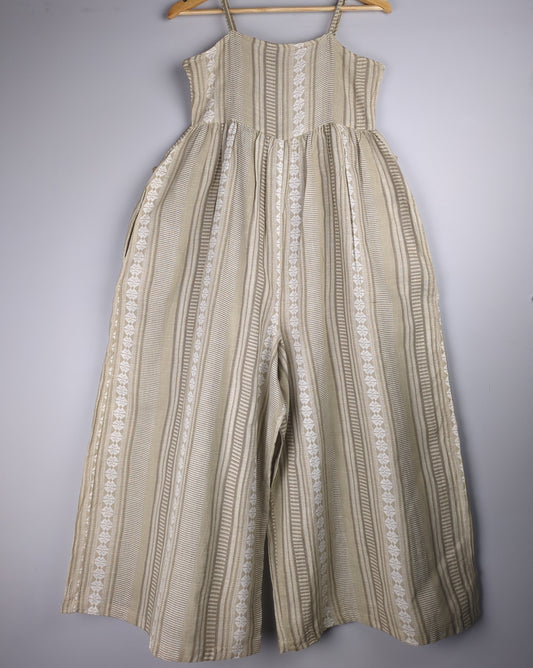 Bombay Catsey Beige Jumpsuit Romper