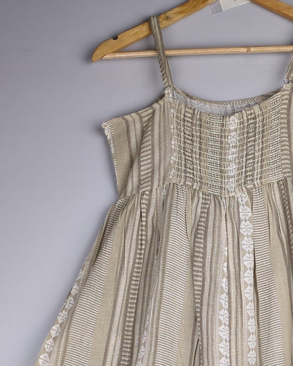 Bombay Catsey Beige Jumpsuit Romper